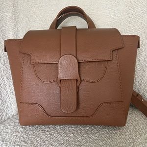 Senreve Mini Maestra Convertible Shoulder Bag and Backpack in Brown